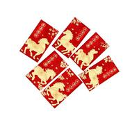 Red Envelopes - 2026 Year of the Horse Gold Foil Embossed, Lunar New Year Envelope Set with Festive Design, Holiday Accessory, Decorative Red Packets for Marriage, Spring Festival, Weddings
