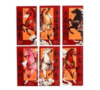 Red Envelopes Chinese - 6 Pieces Thick 2026 Year Of The Horse Packet | Chinese Money Envelopes For Spring Festival Wedding Holiday Party Friends Cash Greeting Cards