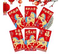 Red Envelopes For Lunar New Year - Tết Money Packets, Traditional Vietnamien & Chinese New Year Decorations | 50pcs Festive Red Packet Set For Family & Friends