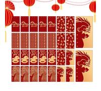 Red Envelopes for Money, 2026 New Year Gold Foil Horse Pack, 30PCS Cash Envelopes for Celebration, Birthday, Wedding, Party