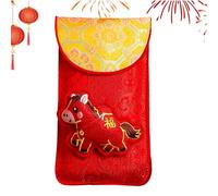 Red Envelopes For Money - Cash Gift Envelopes, Traditional Festival Packet Set, Portable Decorative Money Holders | Premium Paper Design For Wedding Birthday New Year Gift Giving