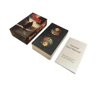 Red Fairy Tarot Set - Jeu de divination anglaise, cartes de lecture d'actifs - Outils mystiques Oracle | Tableau de cartes de rapport de destin, Deck d'énergie spirituelle pour la fête de méditation