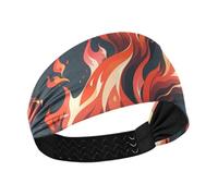 Red Fire Magnifique bandeau extensible en tissu rafraîchissant pour femme pour cyclisme, course à pied, randonnée, football