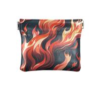 Red Fire Magnifique porte-monnaie en cuir synthétique imperméable pour femme, Rouge feu Magnifique combustion, 1 size, Moderne