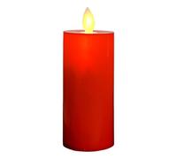 Red Flameless Candles - Battery Operated Led Glow Design, Realistic Flickering Ambient Light, Battery Operated Candles, Decorative Faux Candle Set | For Wedding Table Festival Home Decoration