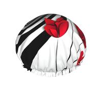 Red Flower Vortex Spiral Multi-Scene And Multi-Scene and Multipurpose Shower Spa Shower Cap And Cooking Cap Waterproof Shower Cap And Cooking Cap, Suitable for Adults, Children And Men And Women.