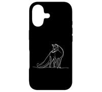 Red Fox Canine Line Art Mammifère Art Zoologiste Coque pour iPhone 17