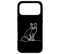 Red Fox Canine Line Art Mammifère Art Zoologiste Coque pour iPhone 17 Pro Max