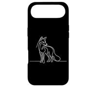 Red Fox Canine Line Art Mammifère Art Zoologiste Coque pour iPhone Air