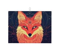 Red Fox Grand tapis d'égouttoir à vaisselle en microfibre réutilisable et lavable pour accessoire de cuisine 45,7 x 61 cm
