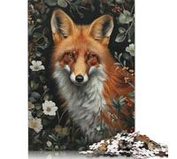 Red Fox in The Garden Puzzle 1000 Pièces Cadeau Unique Jeu Éducatif Défi Jouet À De Qualité Supérieure Peinture Art pour Adultes Et Enfants À Partir De 14 Ans 1000pcs (38x26cm)