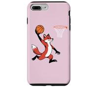 Red Fox Playing Sports Wild Animal Basketball Coque pour iPhone 7 Plus/8 Plus