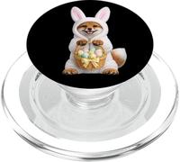 Red Fox Portant Un Lapin de Pâques Amusant et Mignon Costume PopSockets PopGrip pour MagSafe