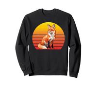 Red Fox Renard Commun Renard Roux Retro Vintage Sweatshirt