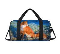 Red Fox - Sac de sport avec compartiment à chaussures - Sac de voyage - Organiseur de bagage pour femmes, hommes, enfants, filles et garçons