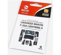 Red Fox Studio RFSQS-32047 1/32 F-35A Lightning II Panneau de cockpit en acrylique 3D (pour Italeri/Academy)