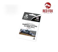 Red Fox Studio RFSQS-35015 -1/35 3D Résine Numeral & Lettres pour Urss Afv ’ S