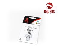 Red Fox Studio RFSQS-48026 -1/48 Saab AJ-37 Viggen (pour Italeri Kit) - Neuf