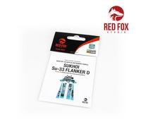 Red Fox Studio RFSQS-48037 - 1/48 Su-33 Flanker D (pour kit Kinetic) - Neuf