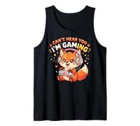 Red Foxs Gaming Can't Hear You I'm Gaming Fox Débardeur