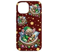 Red Frenchie Accessories for Women Men Who Love Christmas Coque pour iPhone 14