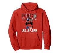 Red Friday Military Je Porte du Rouge pour Mon Fils, souvenez-Vous de Tout Le Monde Sweat à Capuche