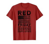 Red Friday Remember Everyone Deployed Support Our Troops T-Shirt