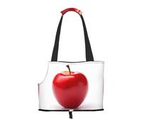 Red Fruits Sac à bandoulière imprimé gros plan pour petits chiens et chats, sac de courses et de voyage, sac double usage