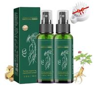 Red Ginseng Hair Growth Spray,Hair Growth Spray Natural Herbs Ginseng,Ginger Hair Growth Spray Serum for Women & Men (2Pcs)