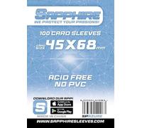 Red Glove- Sachets de Protection pour Cartes à Jouer, Uni, SPAZURE, Transparent, 1 Pacco