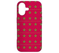 Red Green Morocco Star Arabic Language Pattern Coque pour iPhone 17