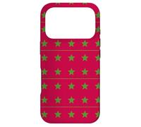 Red Green Morocco Star Arabic Language Pattern Coque pour iPhone 17 Pro