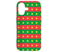 Red Green Yellow Star Burkina Faso Flag Pattern Coque pour iPhone 17
