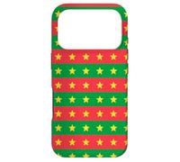 Red Green Yellow Star Burkina Faso Flag Pattern Coque pour iPhone 17 Pro