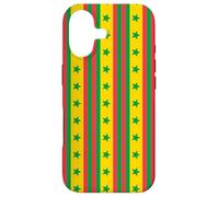 Red Green Yellow Star Stripe Senegal Color Flag Pattern Coque pour iPhone 17