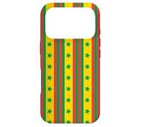 Red Green Yellow Star Stripe Senegal Color Flag Pattern Coque pour iPhone 17 Pro