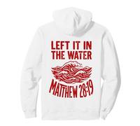 Red Groovy Wave l'a laissée dans l'eau Matthieu 28:19 Sweat à Capuche