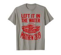 Red Groovy Wave l'a laissée dans l'eau Matthieu 28:19 T-Shirt
