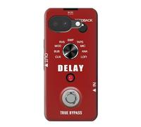 Red Guitar Analog Delay Graphic Etui Coque Housse pour Google Pixel 10a