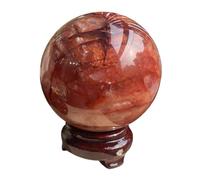 Red Gum Flower Crystal Ball Quartz Sphere Balls for Witchcraft and Decorative,Crystals and Stones Beginners Gift,5~6cm