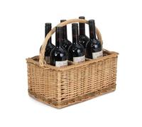 Red Hamper 6 Bouteille étuvé Wicker 2 Bottle Carrier Tone