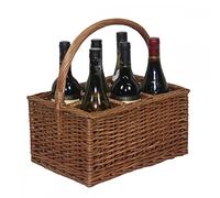 Red Hamper Double cuits à la Vapeur 6 Porte Bouteille Boissons Panier