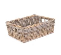 Red Hamper Kubu Panier rectangulaire en rotin Gris Taille M
