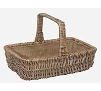 Red Hamper Panier de Jardin rectangulaire en Osier Trug Large