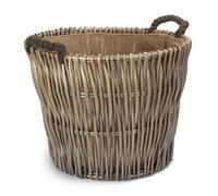 Red Hamper Petit Rond Gris à bûches Panier en Osier