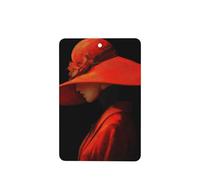 Red Hat Girl Lot de 4 désodorisants de voiture à suspendre pour tablettes d'aromathérapie