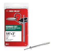 Red Head 0,6 cm x 7,6 cm Ancrage pour jeu de marteaux 25CT