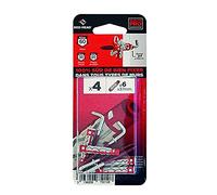 Red Head Lot de 4 Chevilles et gonds Couleur, Diam.6 mm x L.37 mm