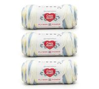 Red Heart All in One Flower Power Lot de 3 pelotes de fil Forget me not 250 g 100% acrylique #4 peignée (moyenne) 400 m