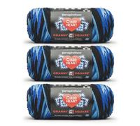 Red Heart All in One Granny Square Blue Beacon Lot de 3 pelotes de fil 250 g